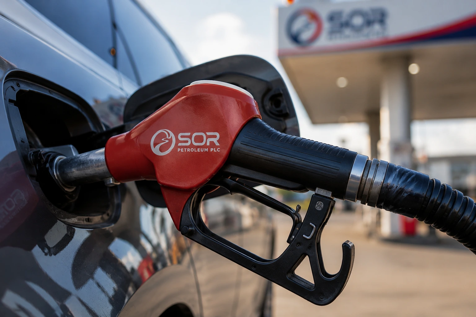 Fueling up at a SOR Petroleum retail station